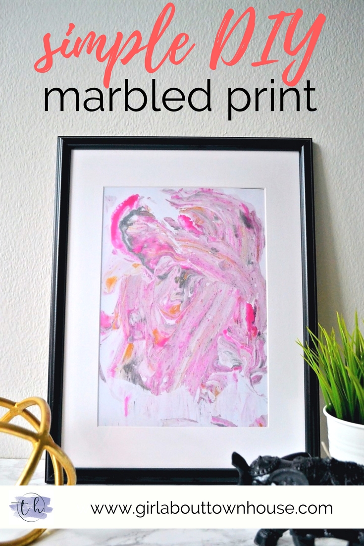 Marbled prints – a step-by-step tutorial - Girl about townhouse